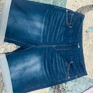 Terra & Sky Dark Blue Denim Shorts